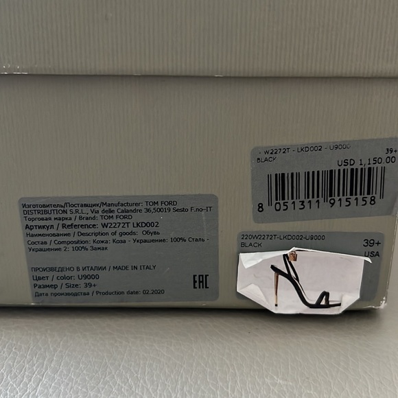 COPY - Authentic Tom Ford Padlock heels size 39.5 - Picture 9 of 10